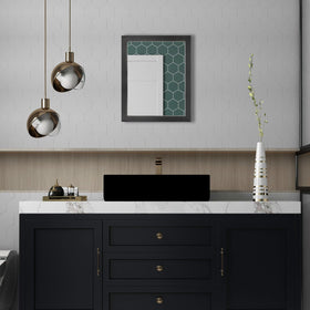 Ruomeng mirror installation horizontal hanging demonstrates easy, versatile mounting options