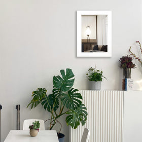 Ruomeng secured-back mirror with sturdy backing