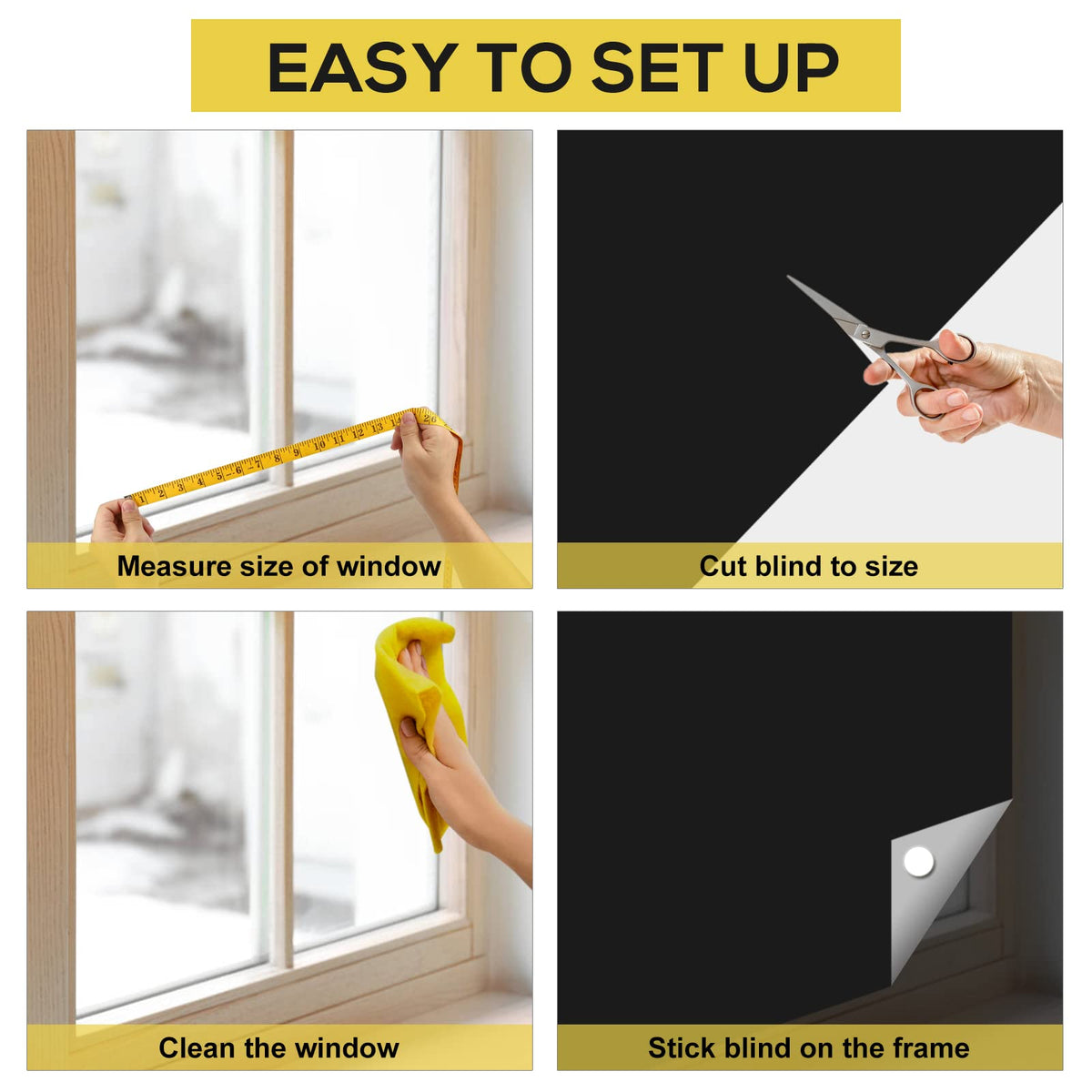 RUseeN quick-fit adhesive tapes enable fast, clean installation.