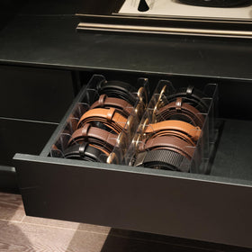 Removable dividers help separate small items easily.