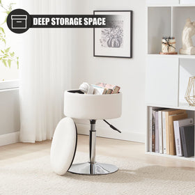 RUCUKEN chrome base provides sturdy support and stability.