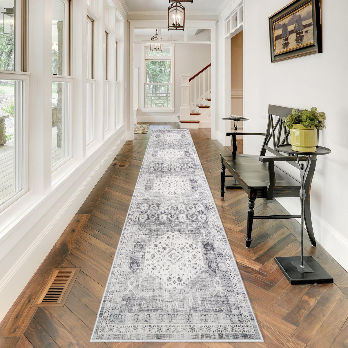 RUUGME hallway runner design adds subtle elegance to your space.