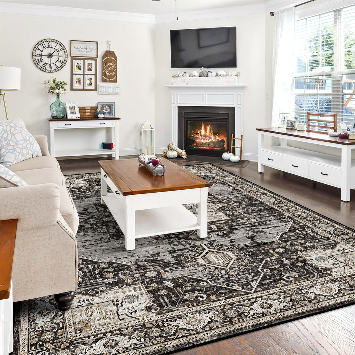 RUUGME non-slip backing keeps rug stable on floors