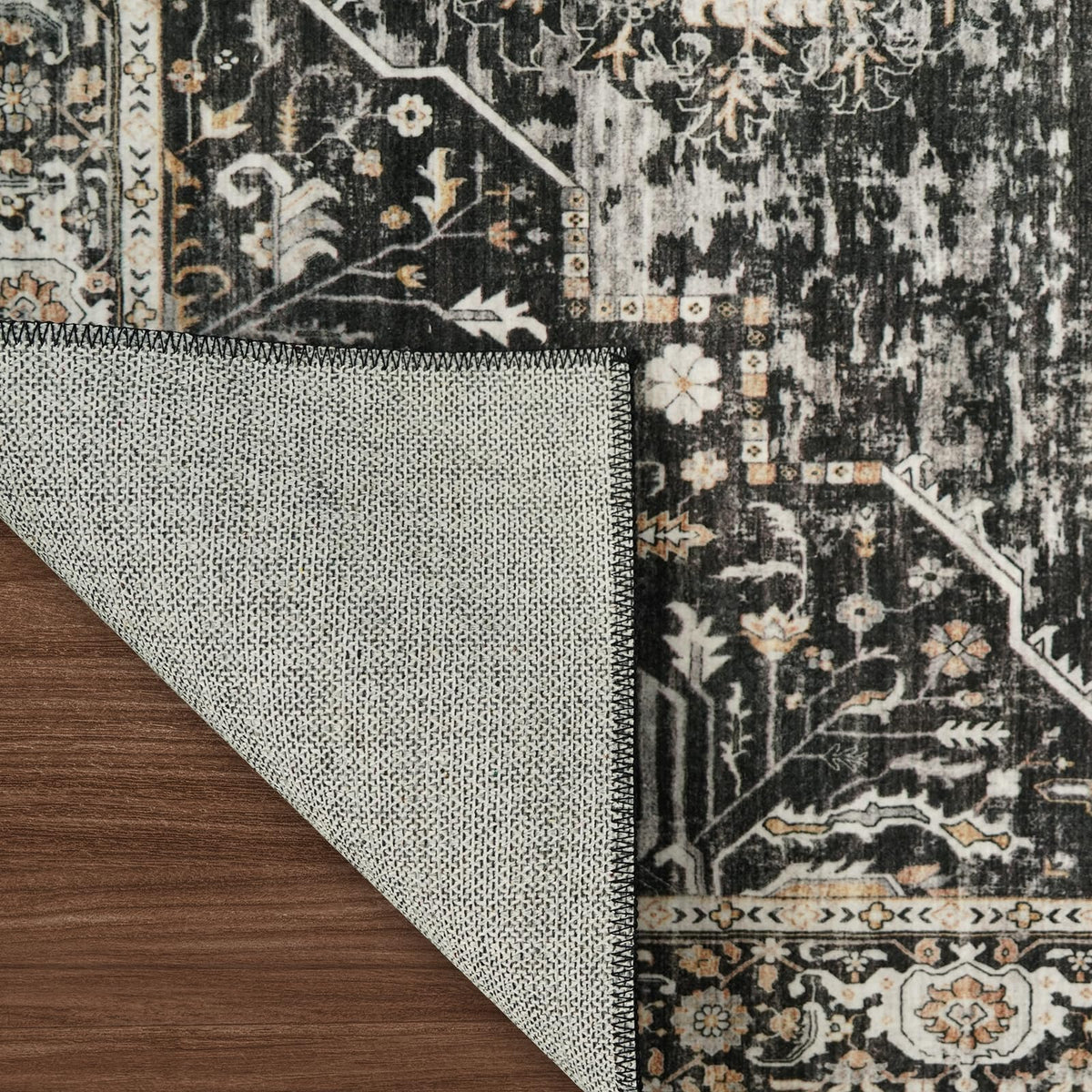 RUUGME stain-resistant look helps maintain vibrant colors over time