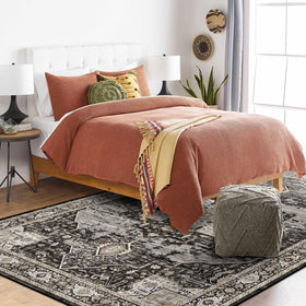 RUUGME tribal elegance rug resists stains and cleans easily
