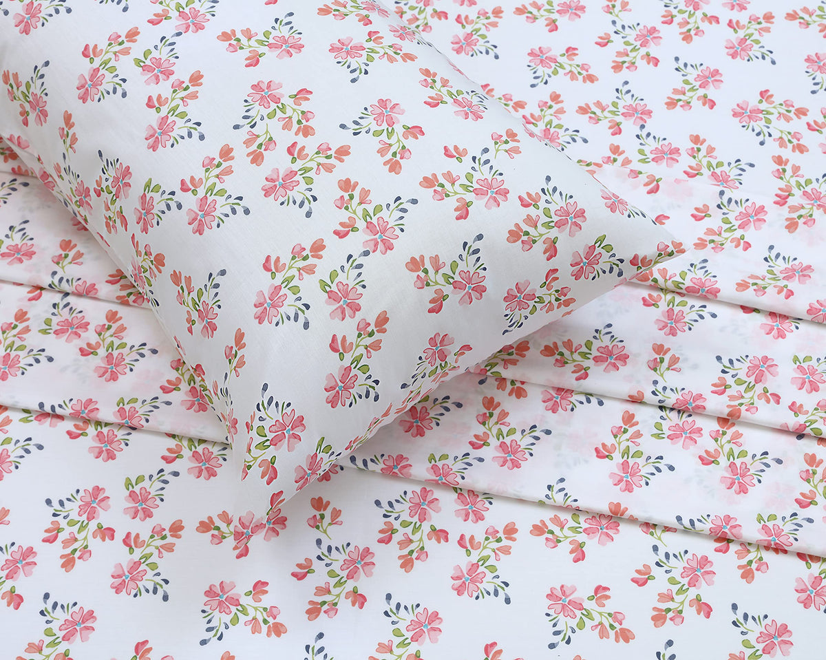 RUVANTI Bloomex percale weave close-up highlights high airflow for comfort.