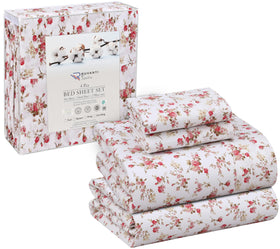 RUVANTI Bouquet bedding set enhances a hotel-style bedroom ambience