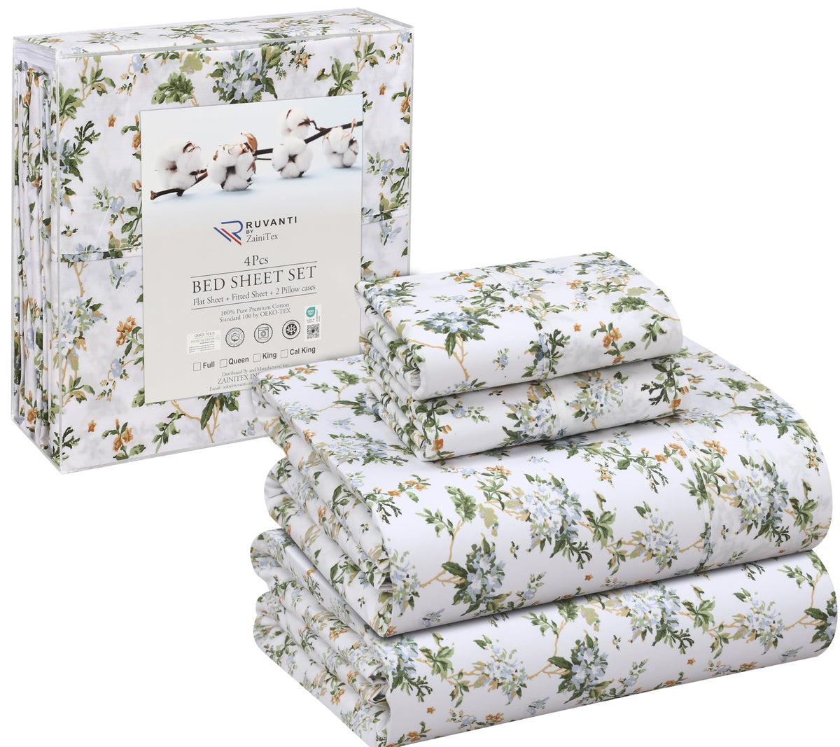 RUVANTI breathable cotton sheets support cool, comfortable nights