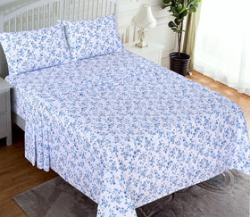 RUVANTI queen fitted sheet with 16-inch deep pocket for secure fit.