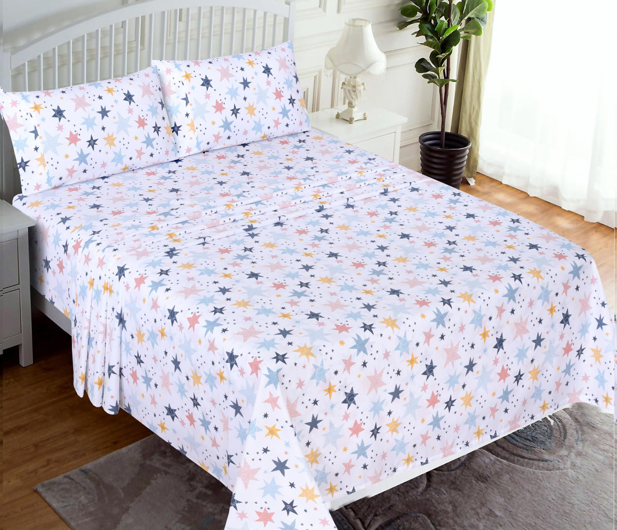 RUVANTI queen fitted sheet with 16 inch pocket fits deep mattresses securely