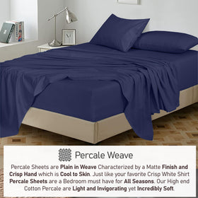 RUVANTI percale weave closeup reveals crisp, airy texture