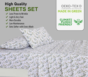 RUVANTI easy-care cotton sheets are machine washable for busy homes
