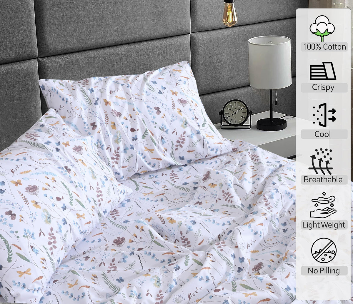 RUVANTI Fern Class sheets in crisp hotel-style finish for freshness.