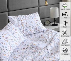RUVANTI Fern Class sheets in crisp hotel-style finish for freshness.