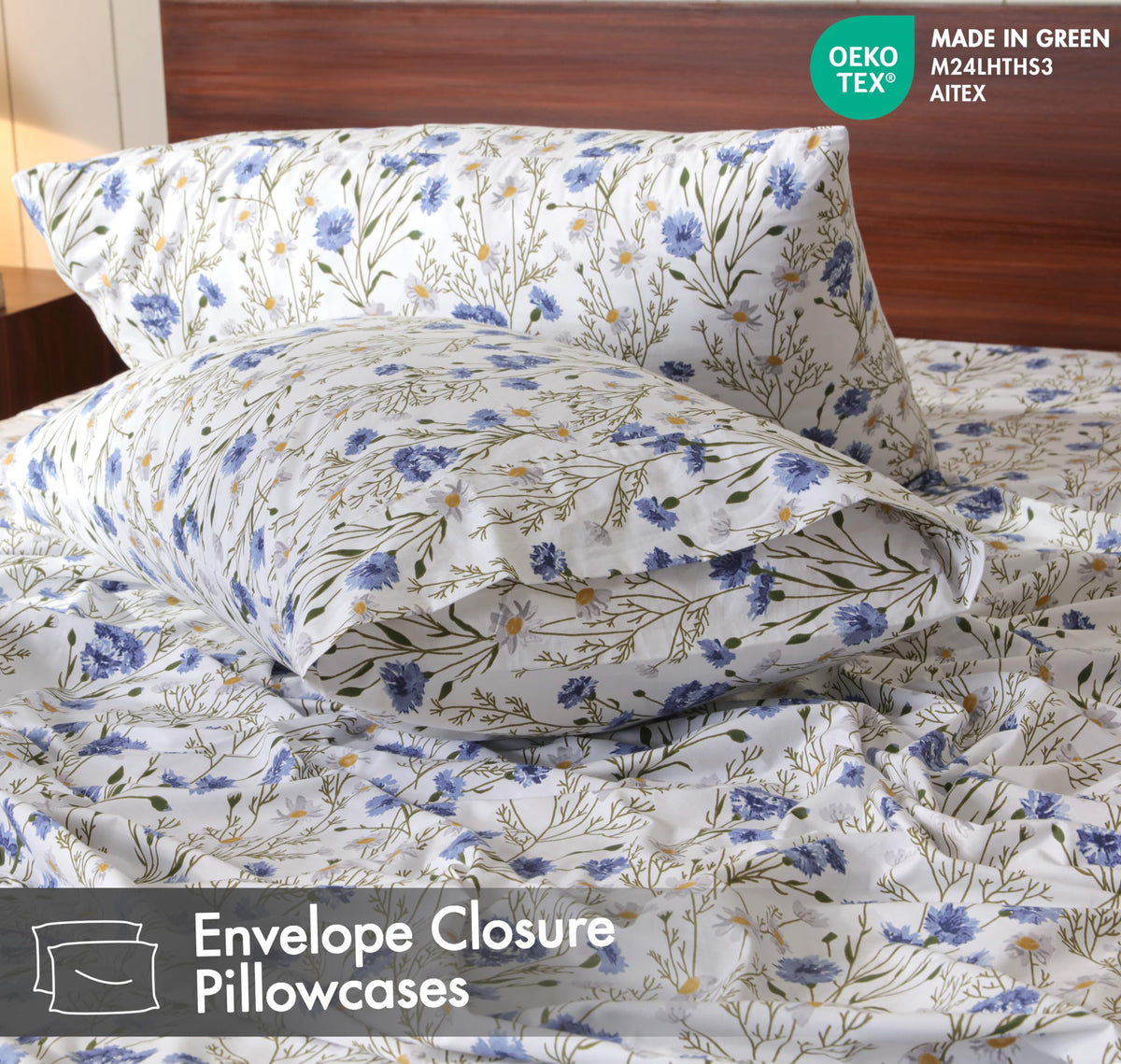 RUVANTI flat sheet provides generous coverage at 108-by-102 inches.