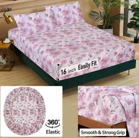 RUVANTI four-piece set includes flat sheet and pillowcases for complete bed setup