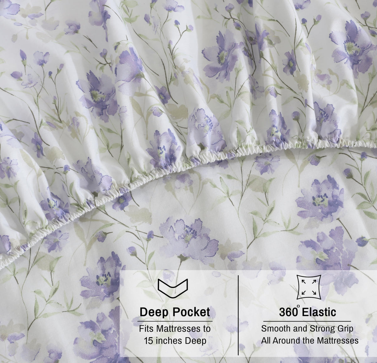 Ruvanti hotel-style texture delivers breathable, lightweight comfort.