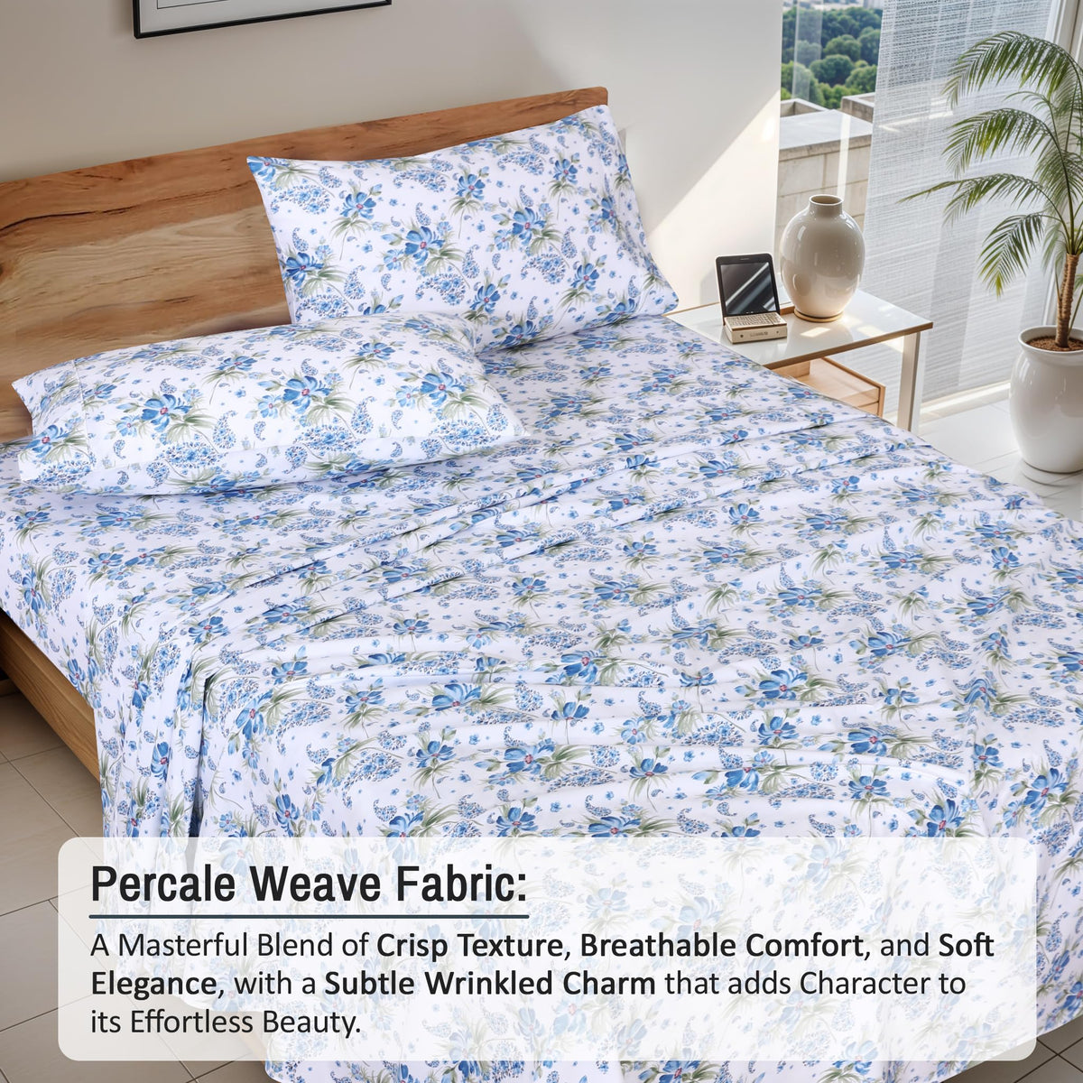 RUVANTI king-size fitted sheet fits 10–18 inch mattresses securely with deep pockets.