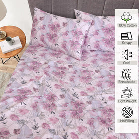 RUVANTI king-size percale sheets with 16-inch deep-pocket fit for deep mattresses
