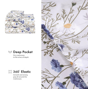 RUVANTI easy-care machine-washable percale sheets in use
