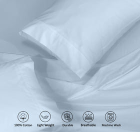 RUVANTI close-up of percale weave highlighting breathable texture