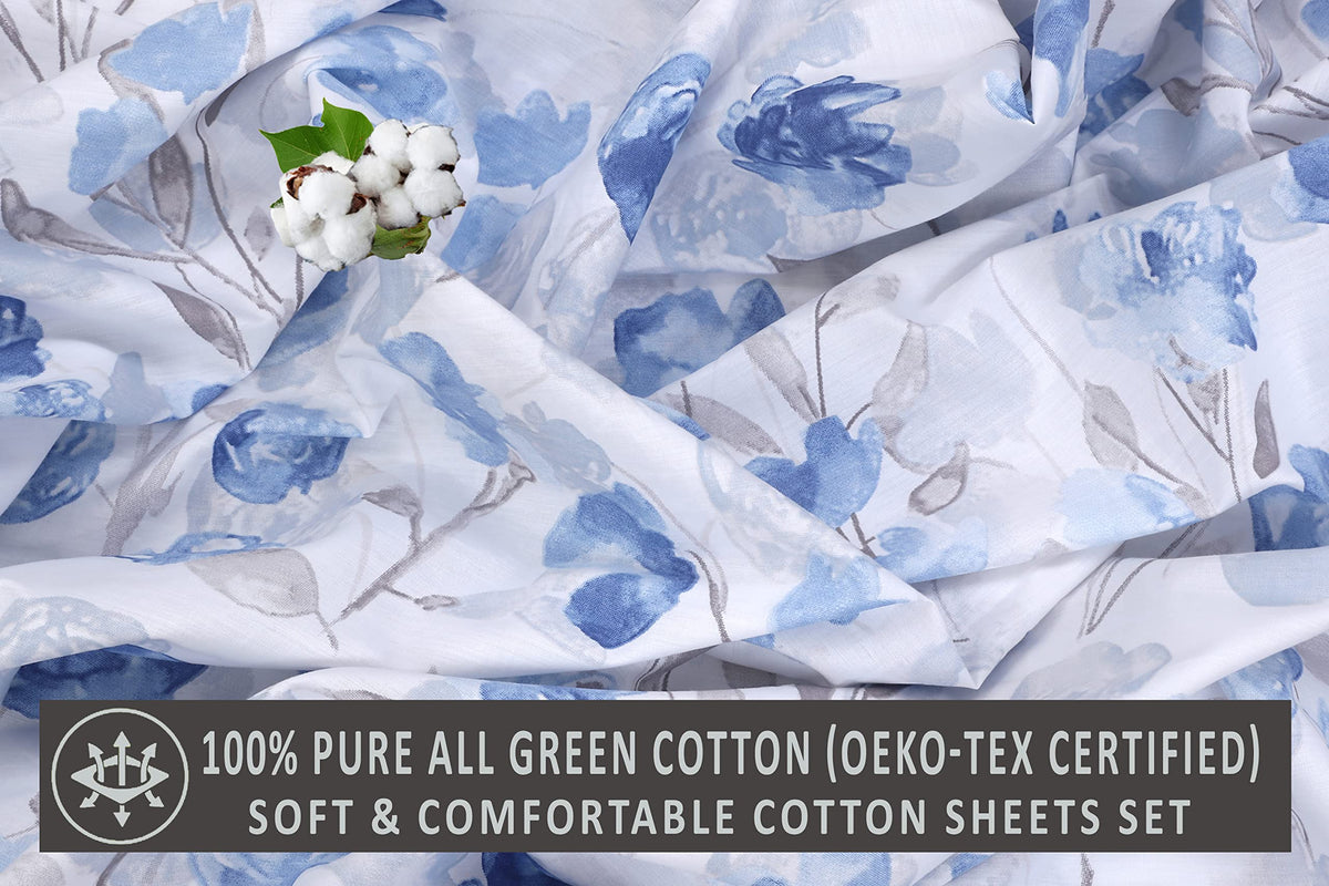 RUVANTI fitted sheet with deep pocket fitting a 16-inch mattress