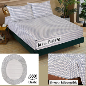 RUVANTI fitted 60x80 with 16-pocket stays snug on mattresses up to 18 inches.