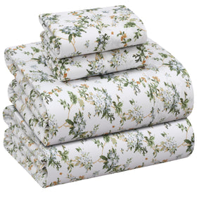 RUVANTI full-size percale sheets with crisp cooling texture for hot sleepers