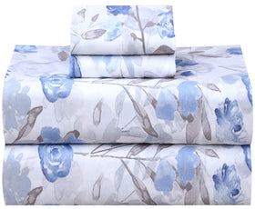 RUVANTI king flat sheet on bed showing breathable percale for cool sleep