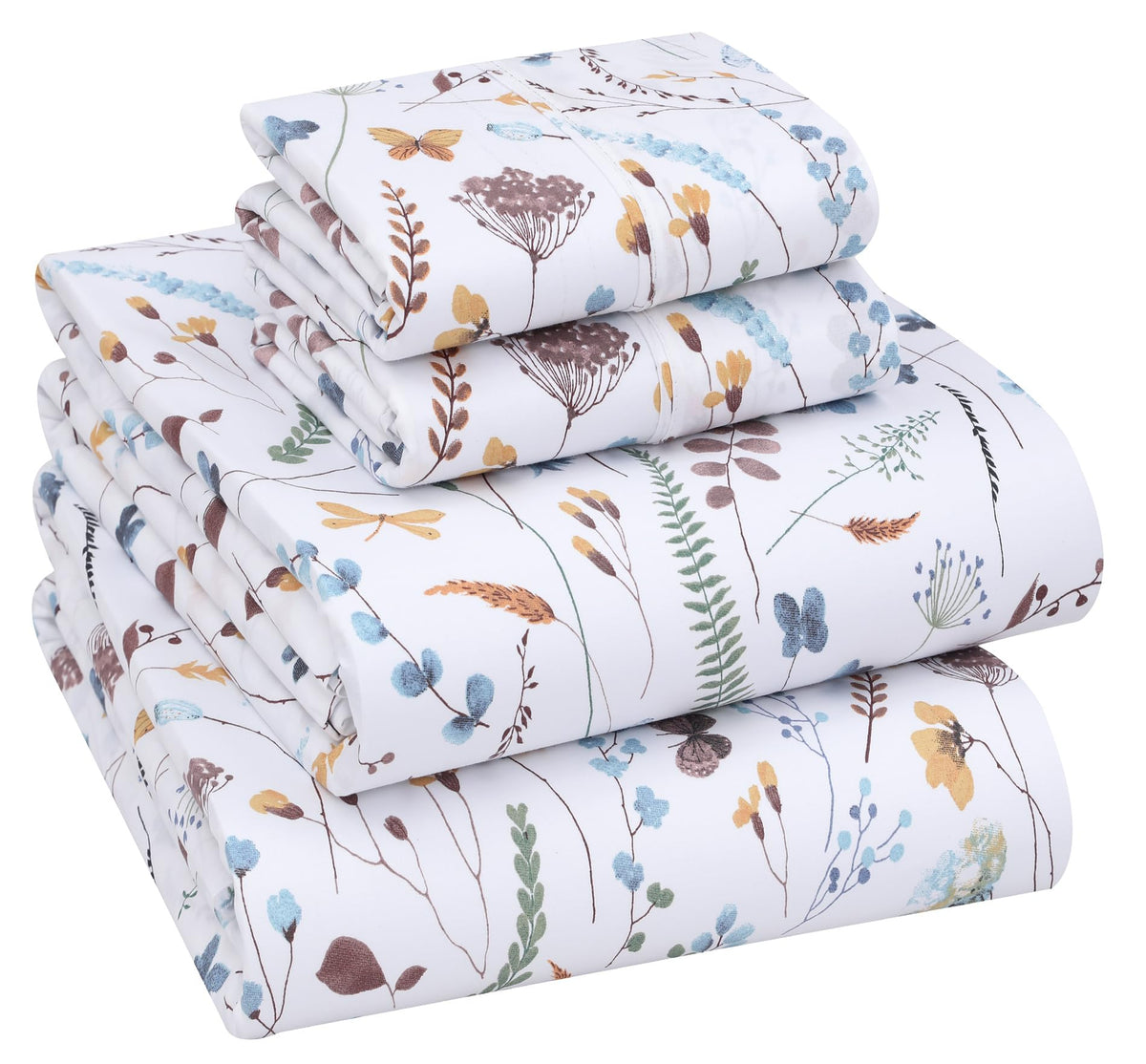 RUVANTI Fern Class cooling percale sheets on queen bed for hot sleepers.