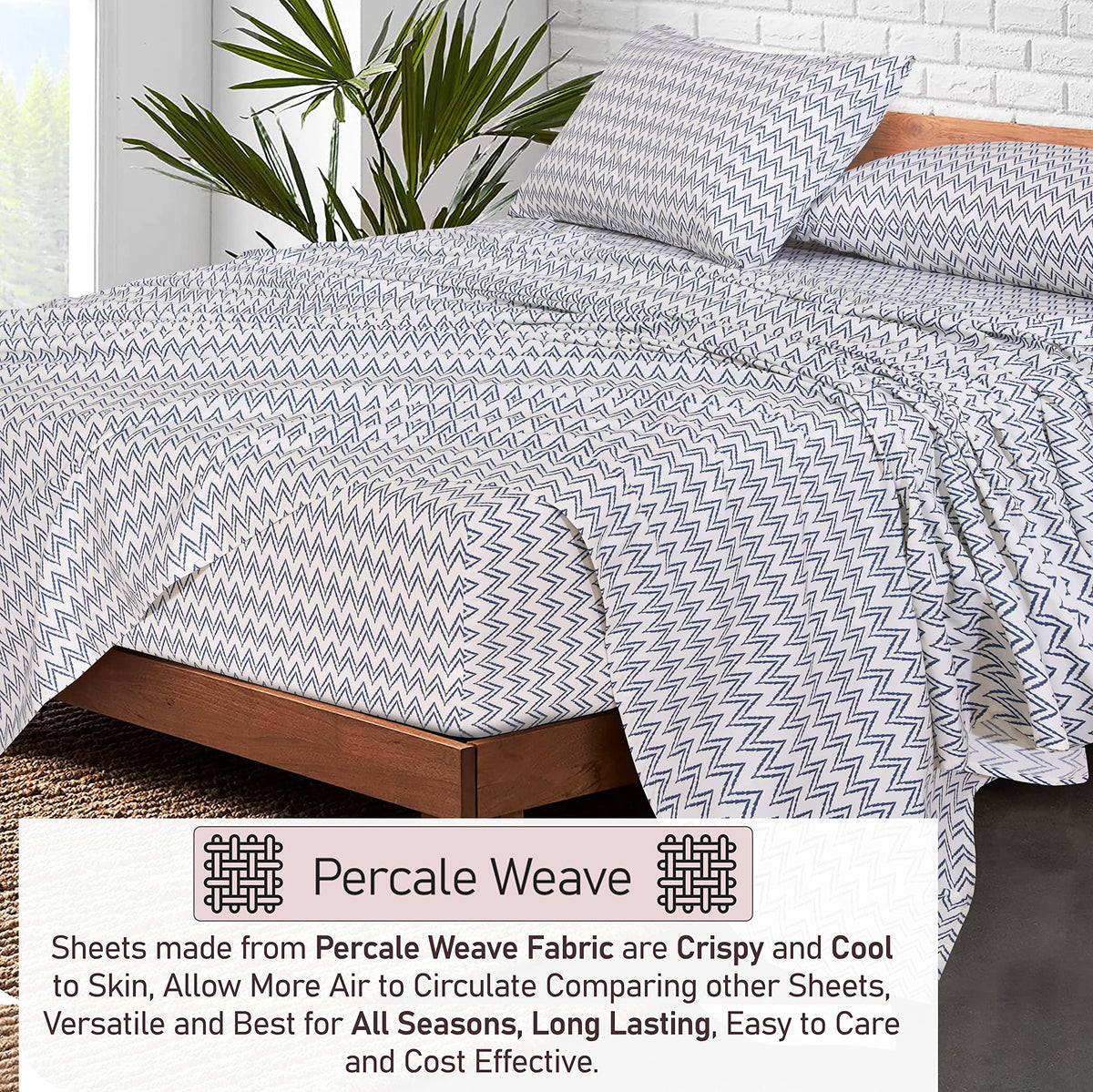 RUVANTI queen deep-pocket 16 sheets securely fit deep mattresses.