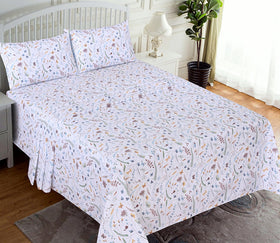RUVANTI queen deep-pocket fitted sheet shows 16-inch depth for secure fit.