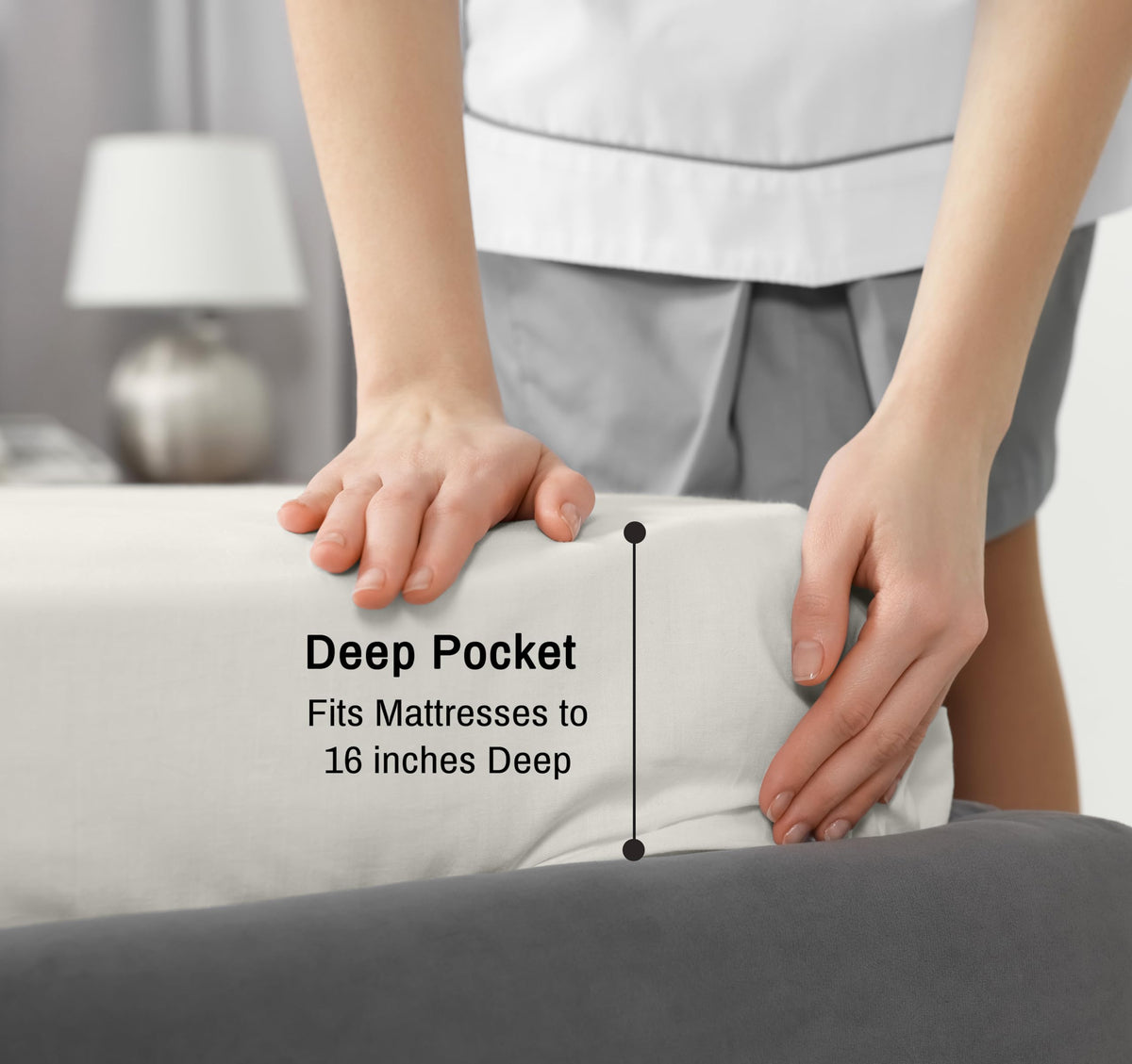 RUVANTI fabric closeup reveals tight percale weave and crisp texture
