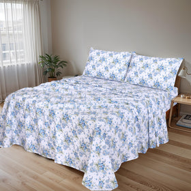 RUVANTI queen fitted sheet with 16-inch pocket on a deep mattress.