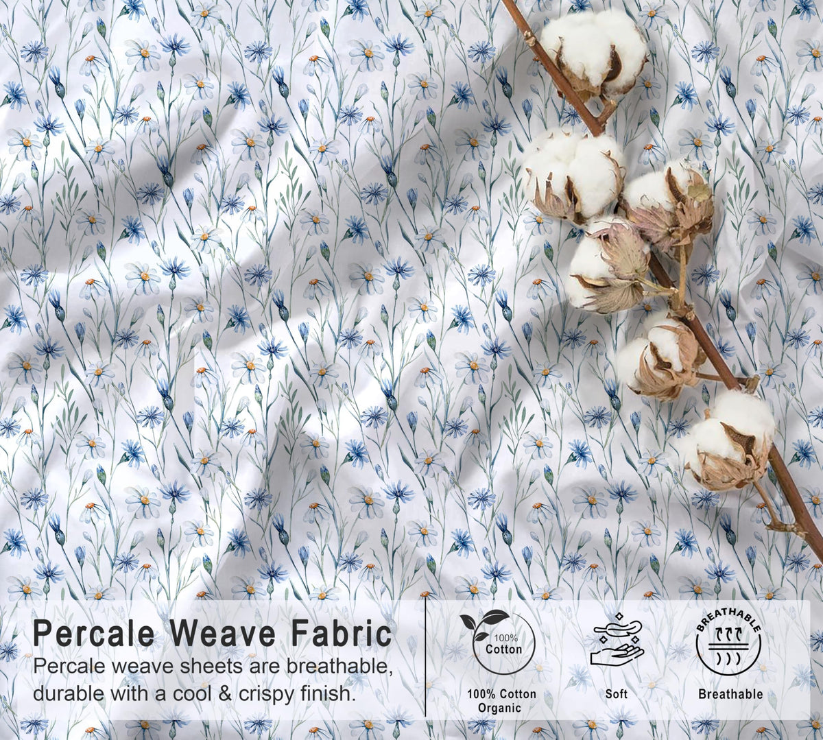 RUVANTI queen peach-finish close-up showcases crisp texture and airy feel