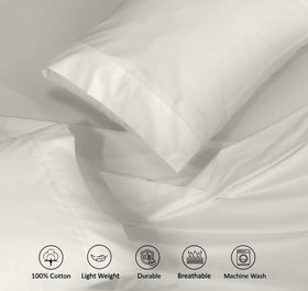 RUVANTI pillowcase-2 highlights smooth feel and easy care with percale