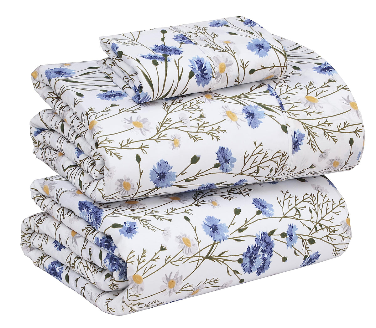 RUVANTI percale twin flat sheet close-up showing crisp weave for breathable comfort