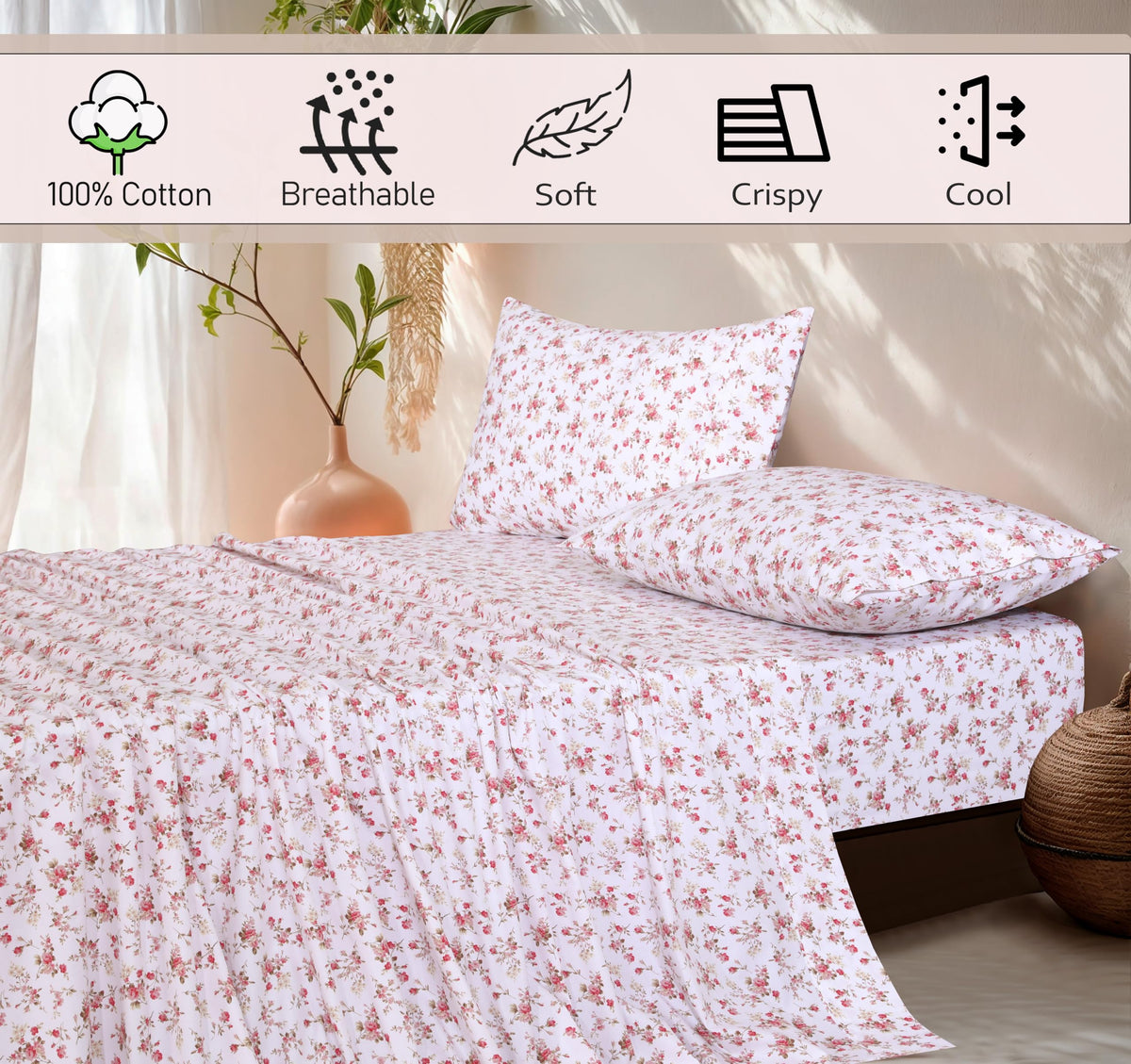 RUVANTI pillowcases 20x30 ready for soft, breathable comfort.