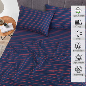 RUVANTI queen flat and fitted sheets with 16-inch deep pockets.