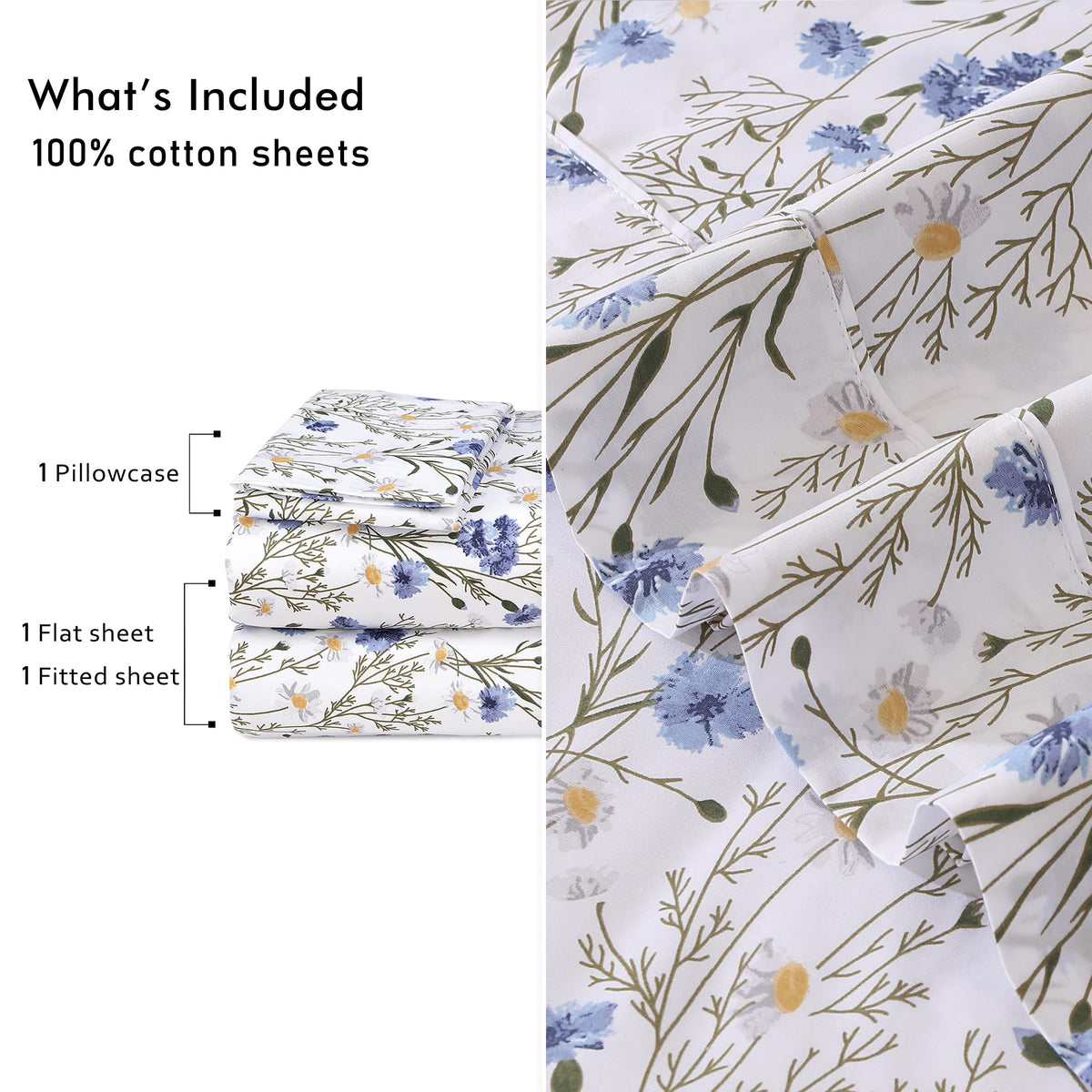 RUVANTI Sweet Pea deep-pocket fit helps sheets stay in place overnight.