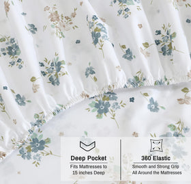 RUVANTI washed-look sheets add casual, lived-in charm