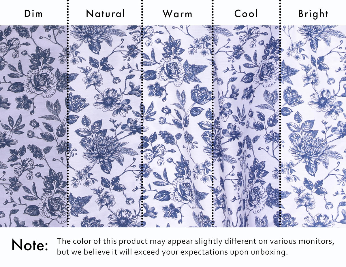 Ruvanti Wildflower percale texture close-up highlights breathability.