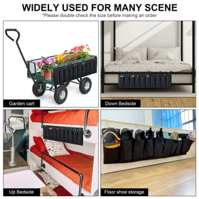 RVZONE easy install design shows hooks and bed frame mounting for quick setup.