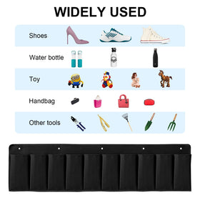 RVZONE multipurpose storage pockets hold shoes, gloves, or small tools for handy bedside access.