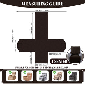 Rwoyno recliner cover anti-slip design prevents shifting
