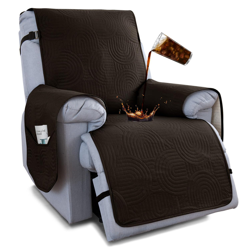 Rwoyno recliner cover with waterproof fabric protects furniture from spills