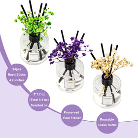 RYANNER white-jasmine diffuser bottle delivers a clean floral note for living rooms.