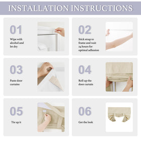 RYB HOME adhesive straps demonstrate mess-free mounting and strong hold.