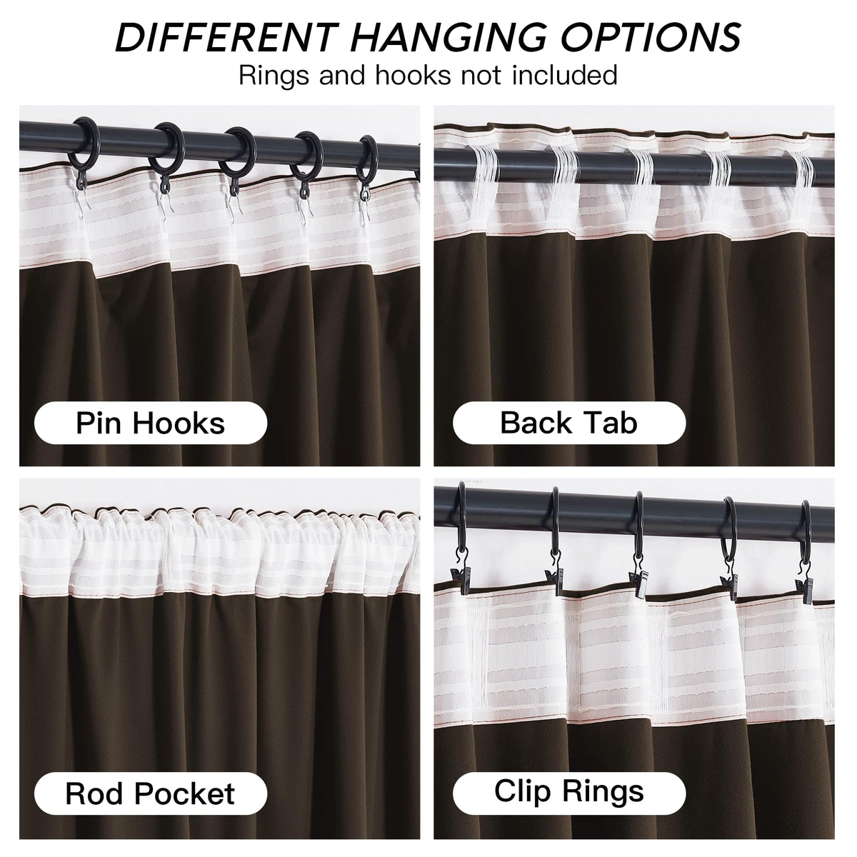RYB HOME room-darkening drapes block light and glare for movie nights.