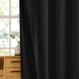RYB HOME darkened bedroom scene illustrates a private, distraction-free space.